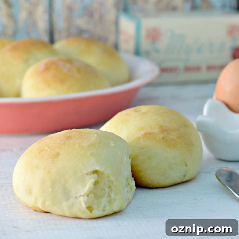 30+ Side Dishes for Soup to Complete Your Meal 3 sweet bread rolls next to a bread knife and eggs