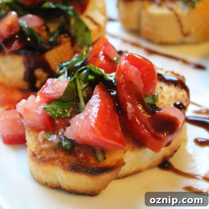 30+ Side Dishes for Soup to Complete Your Meal 22 Tomato bruschetta on a baguette slice
