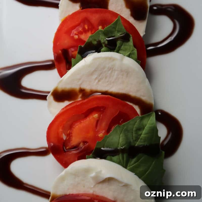30+ Side Dishes for Soup to Complete Your Meal 9 tomatoes, mozzarella, basil and balsamic glaze for caprese salad