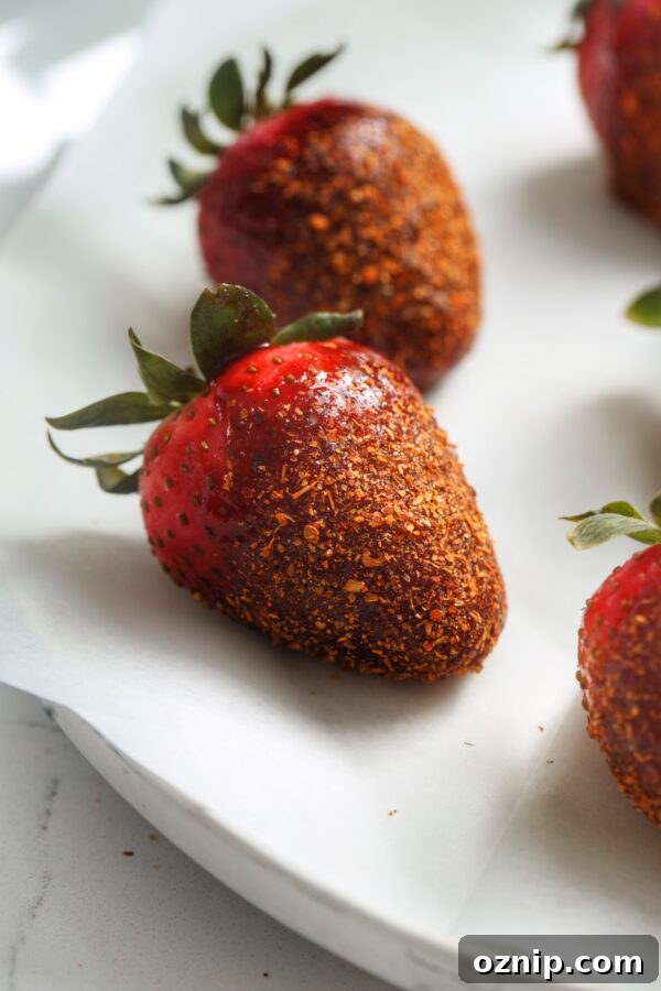 Tajin and Tequila strawberries