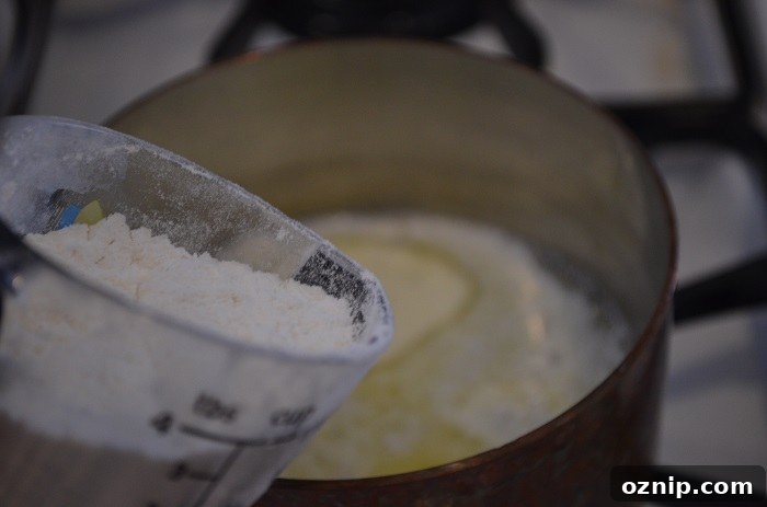 Add flour