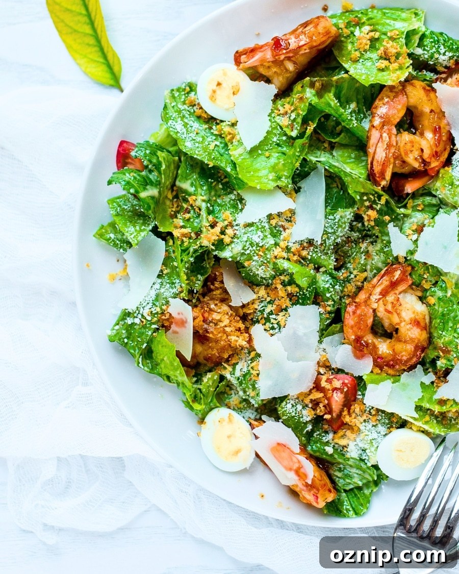 11 High-Protein Low-Carb Salads for Quick Lunch and Dinner 3 shrimp Caesar salad