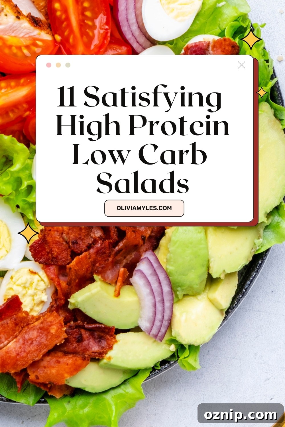 11 High-Protein Low-Carb Salads for Quick Lunch and Dinner 5 High Protein Low Carb Salads like cobb salad