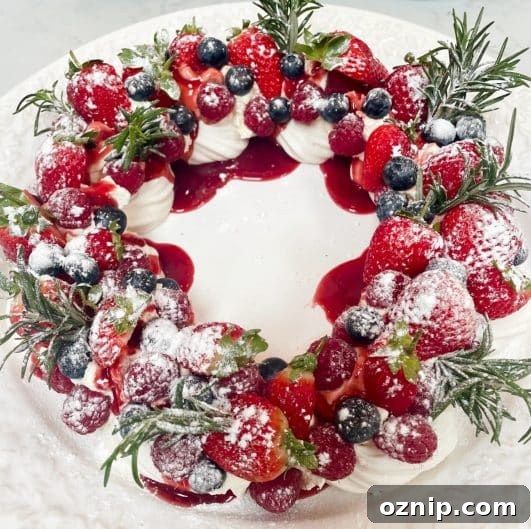 Christmas Wreath Pavlova