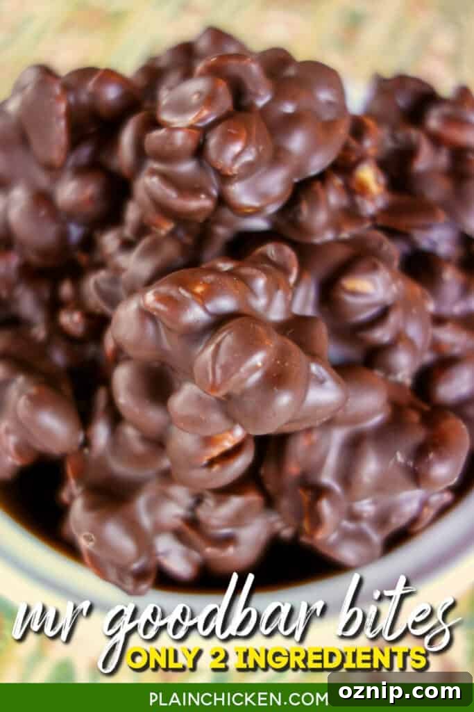 bowl of chocolate covered peanuts mr goodbar bites
