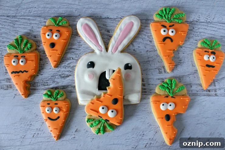 anime easter bunny cookies