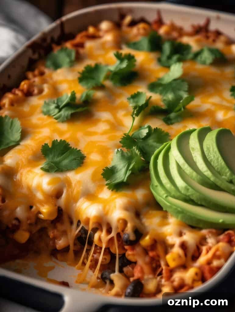 Cheesy Mexican Chicken Casserole with Tortillas 4 Ingredients for Mexican chicken casserole