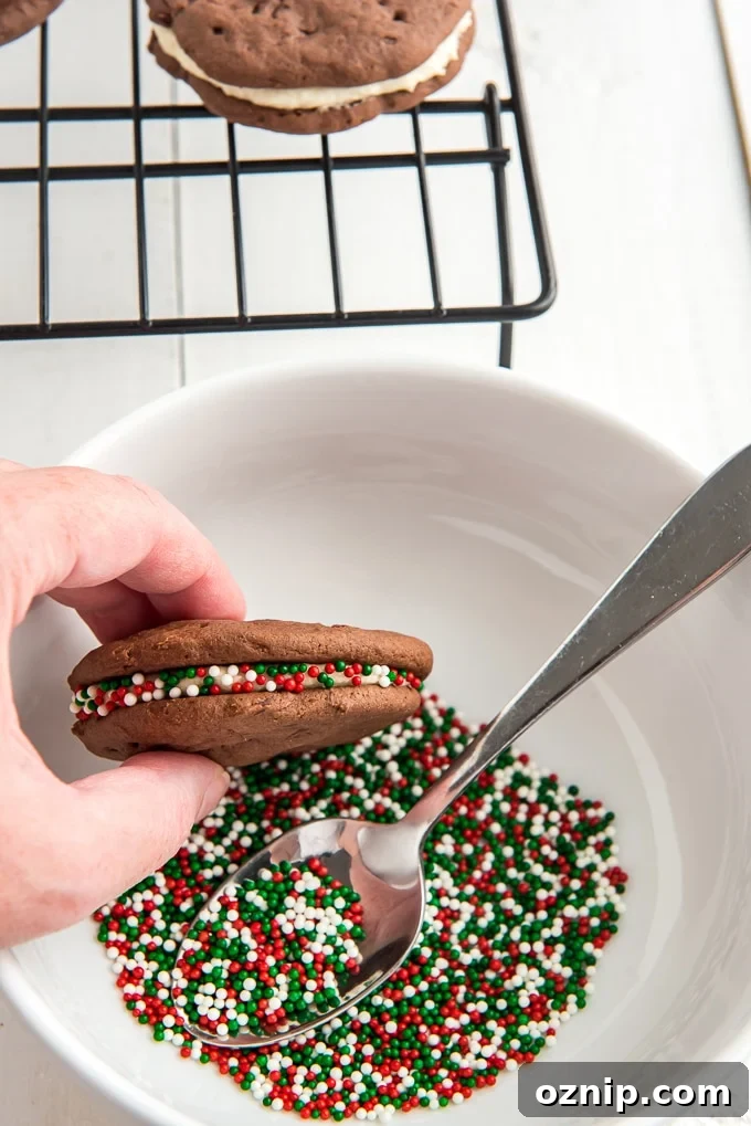 adding sprinkles to cookies