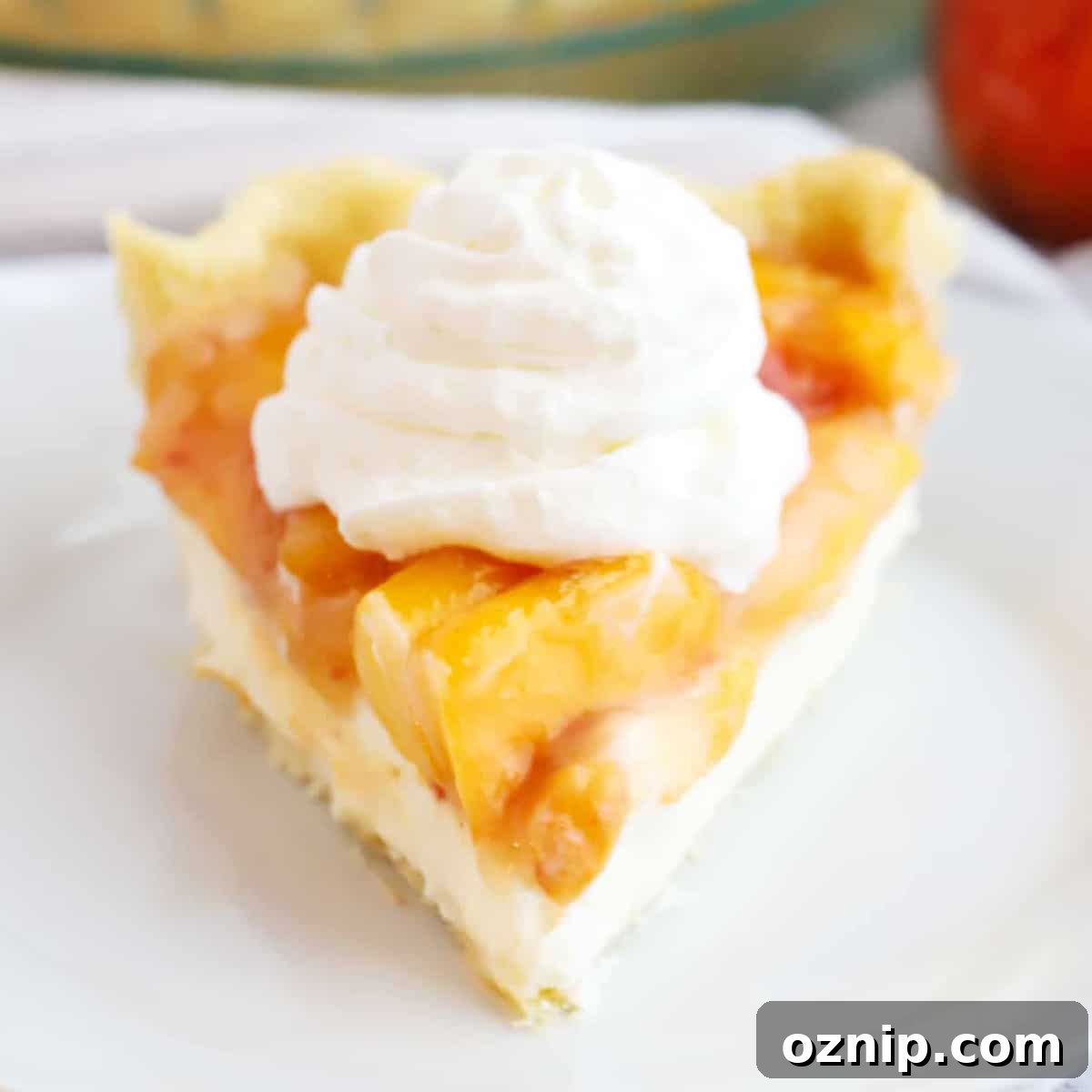 Baked Peach Pie with a Flaky Golden Crust 6 Peaches and cream pie recipe.
