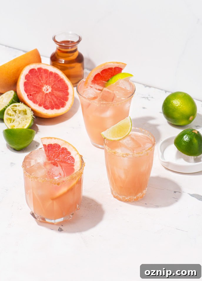 Maple Paloma Cocktail with Tequila and Grapefruit 5 Maple Paloma Cocktail