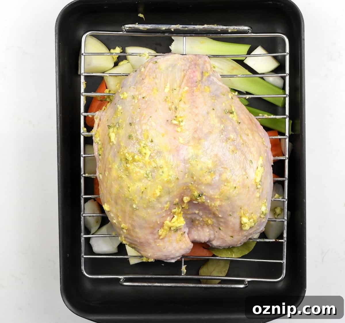 How to Roast a Turkey Crown: Step-by-Step Cooking Guide 3 Turkey crown covered with butter and herbs