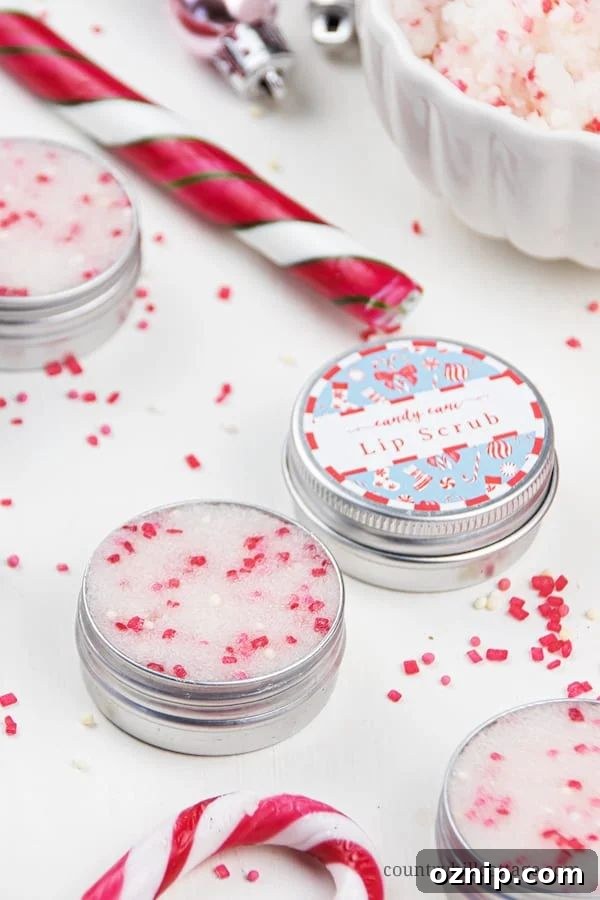 31 Handmade Christmas Gifts Under $10 27 peppermint lip scrub