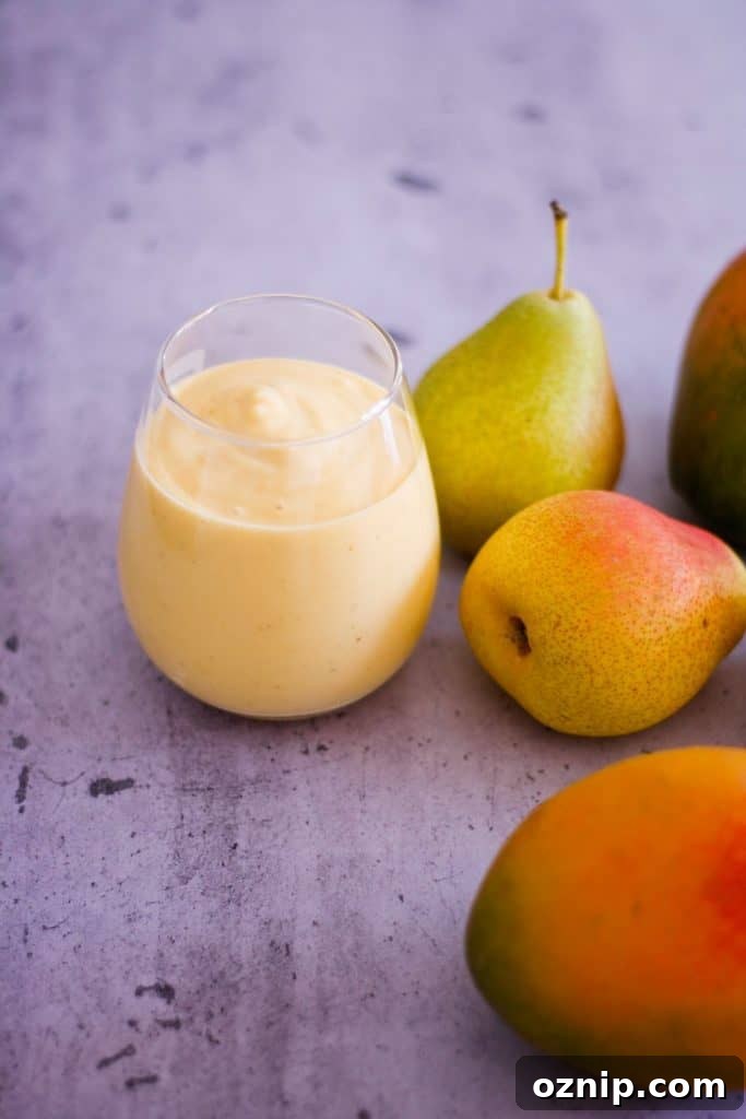Pear Mango Smoothie Recipe 6 img 2195 5