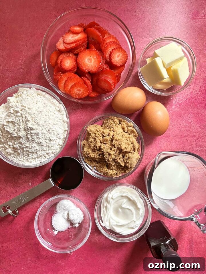 maple strawberry coffee cake ingredients
