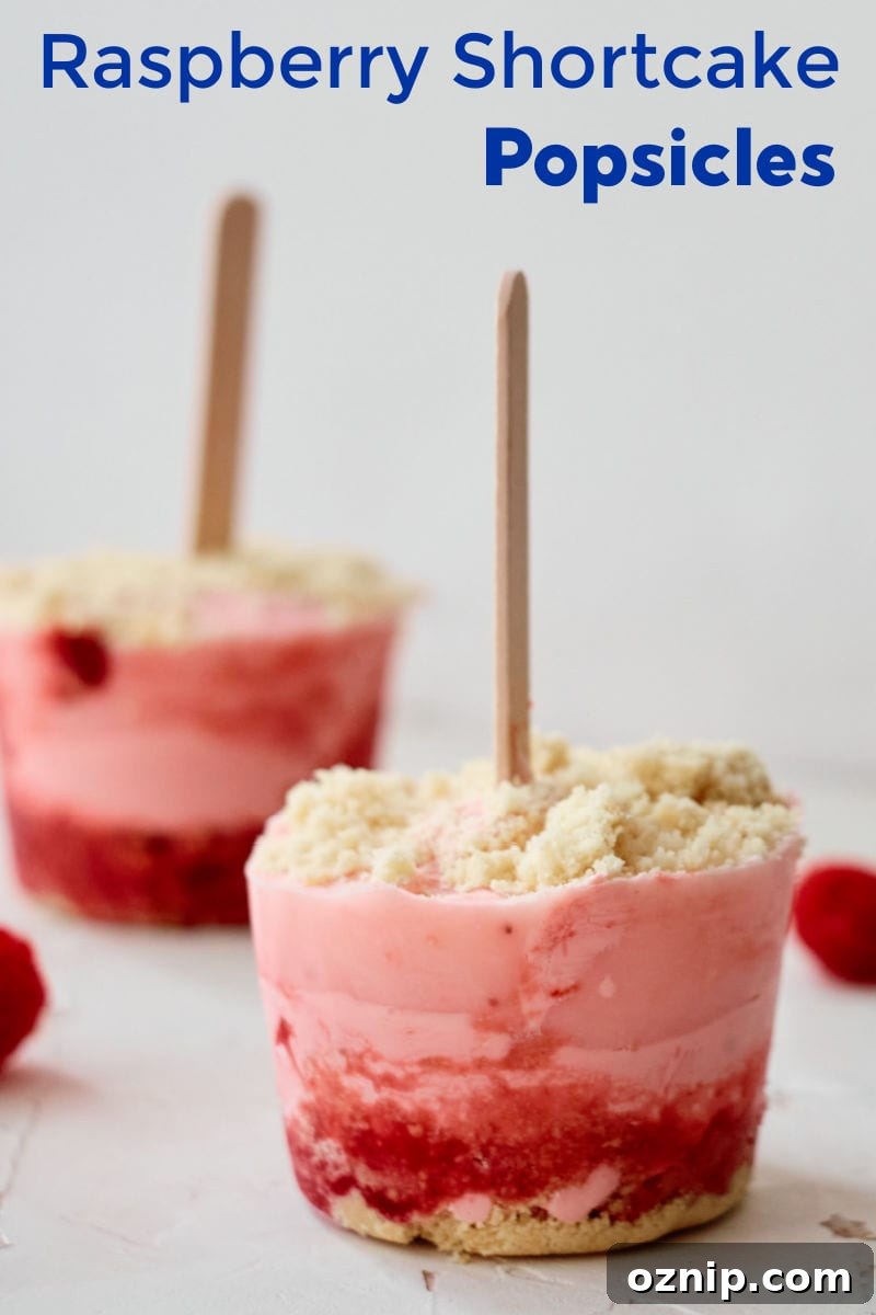 raspberry shortcake ice pops