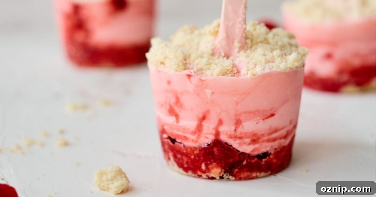 yogurt raspberry shortcake popsicles