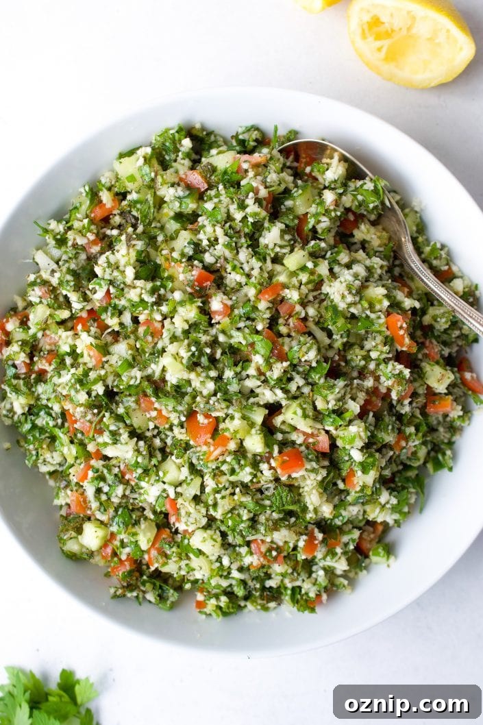 Cauliflower Tabbouleh Salad