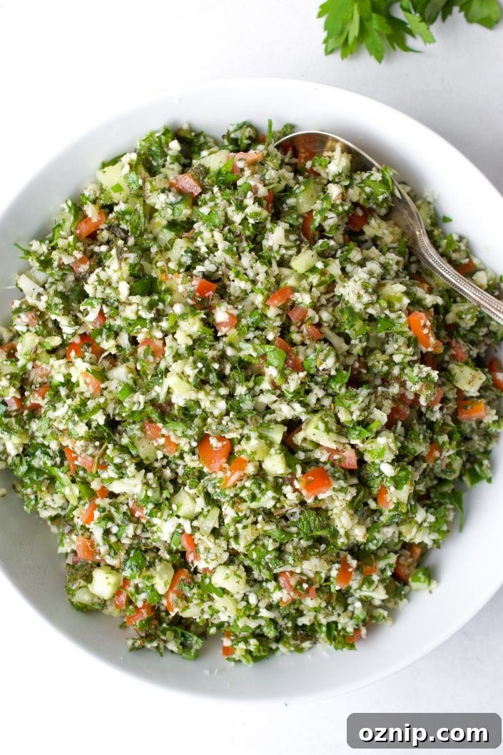 Cauliflower Tabbouleh Salad 
