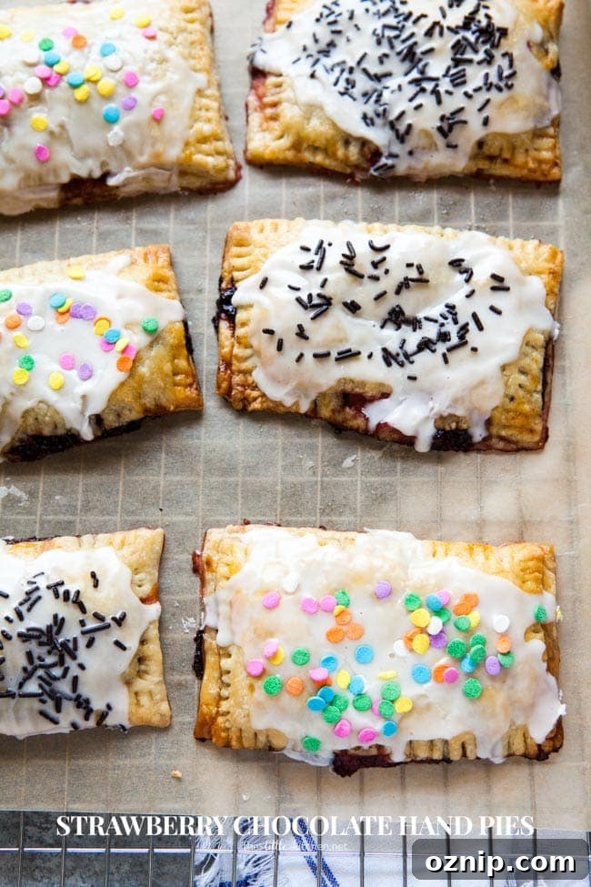 Strawberry Chocolate Hand Pies from thelittlekitchen.net Strawberry Chocolate Hand Pies from thelittlekitchen.net