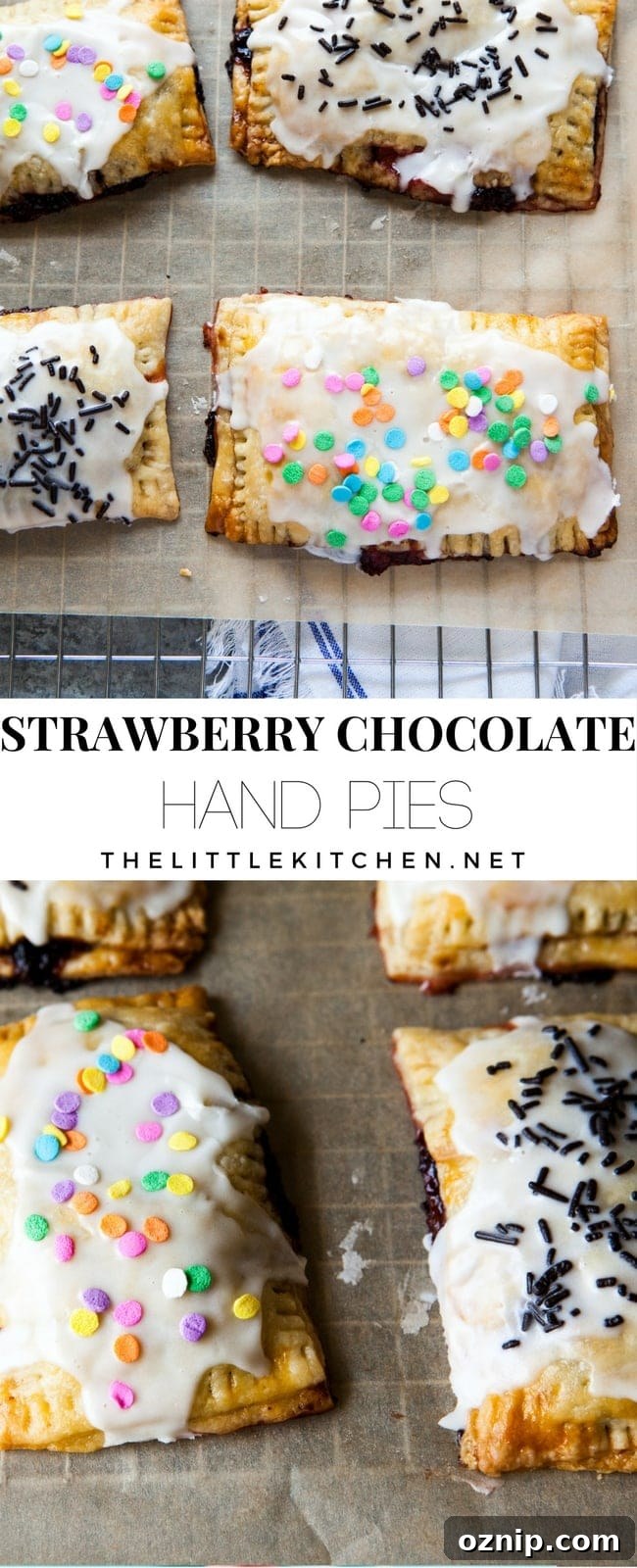 Strawberry Chocolate Hand Pies from thelittlekitchen.net Strawberry Chocolate Hand Pies from thelittlekitchen.net