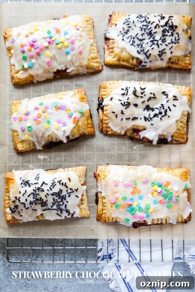 Strawberry Chocolate Hand Pies from thelittlekitchen.net Strawberry Chocolate Hand Pies from thelittlekitchen.net