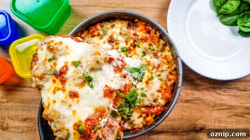 Slice of Instant Pot Lasagna