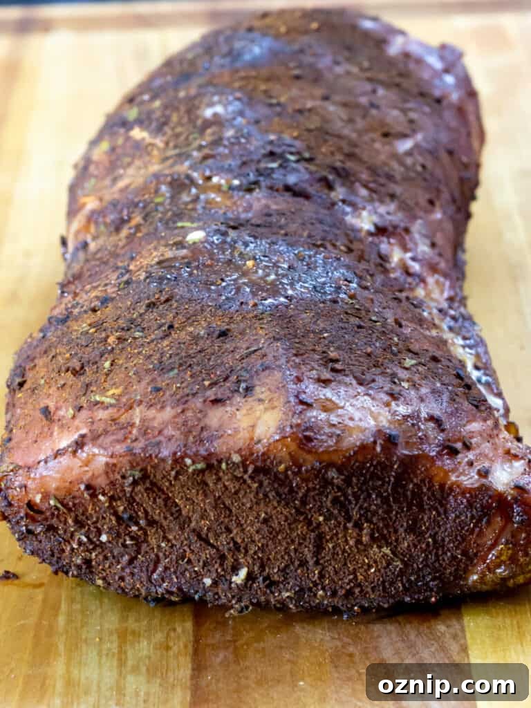 Pork Loin after it's done smoking