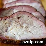 smoked pork loin slices