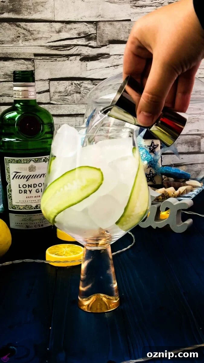 Add the gin.