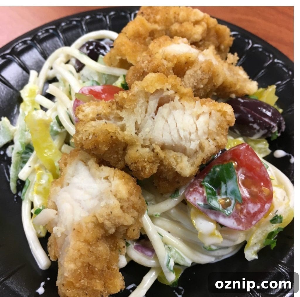 Mediterranean Crispy Chicken Salad