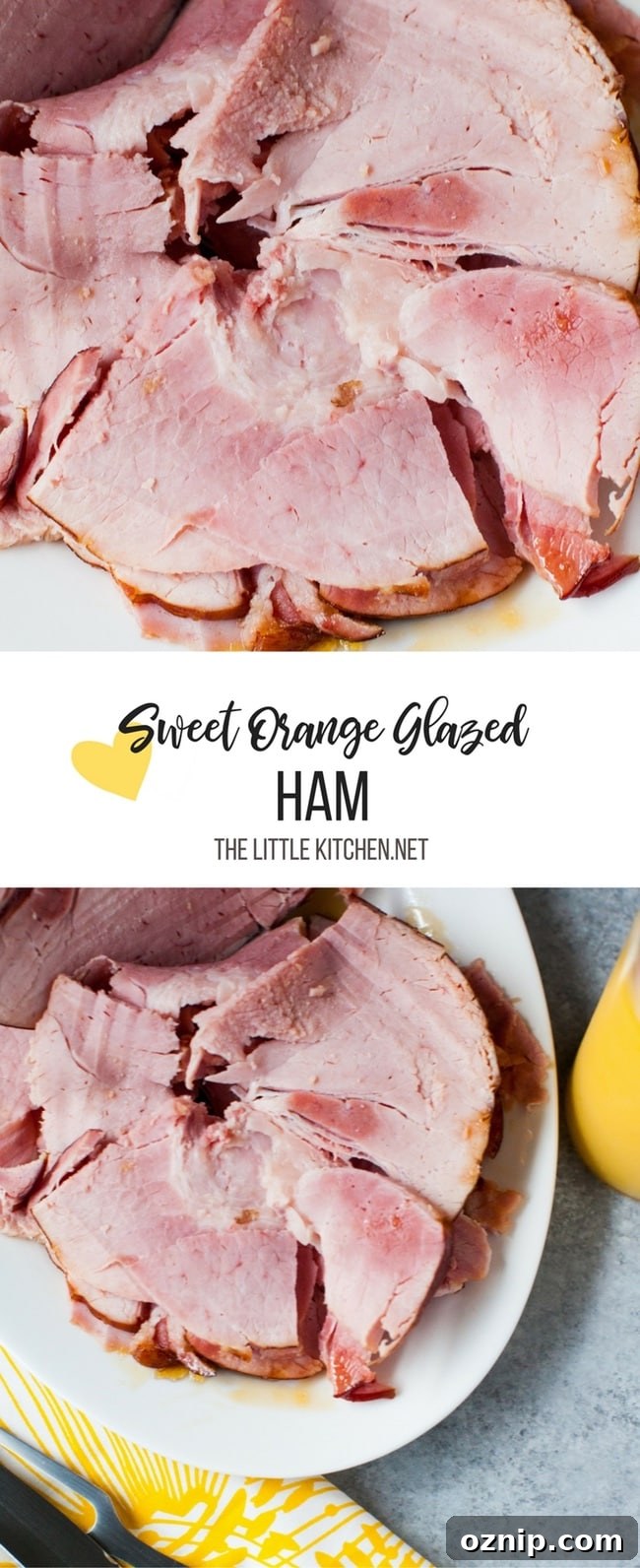 Orange Glazed Ham from thelittlekitchen.net