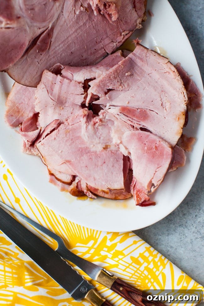 Orange Glazed Ham from thelittlekitchen.net