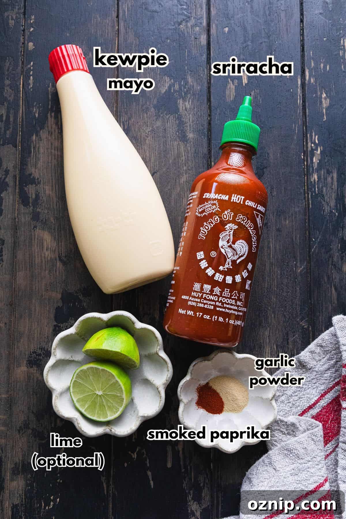 Ingredients to make the recipe.
