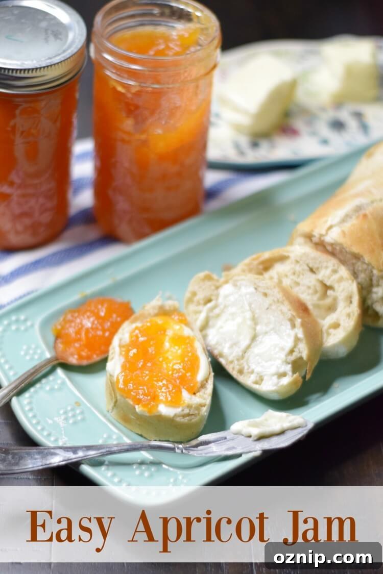 Jars of apricot jam