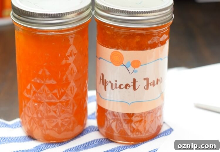 Apricots halved and pitted