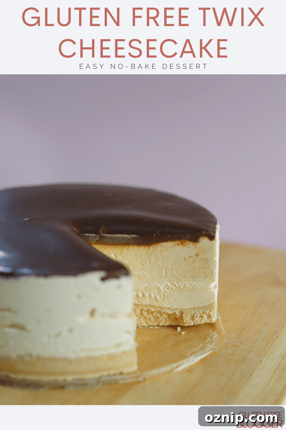 gluten free twix cheesecake