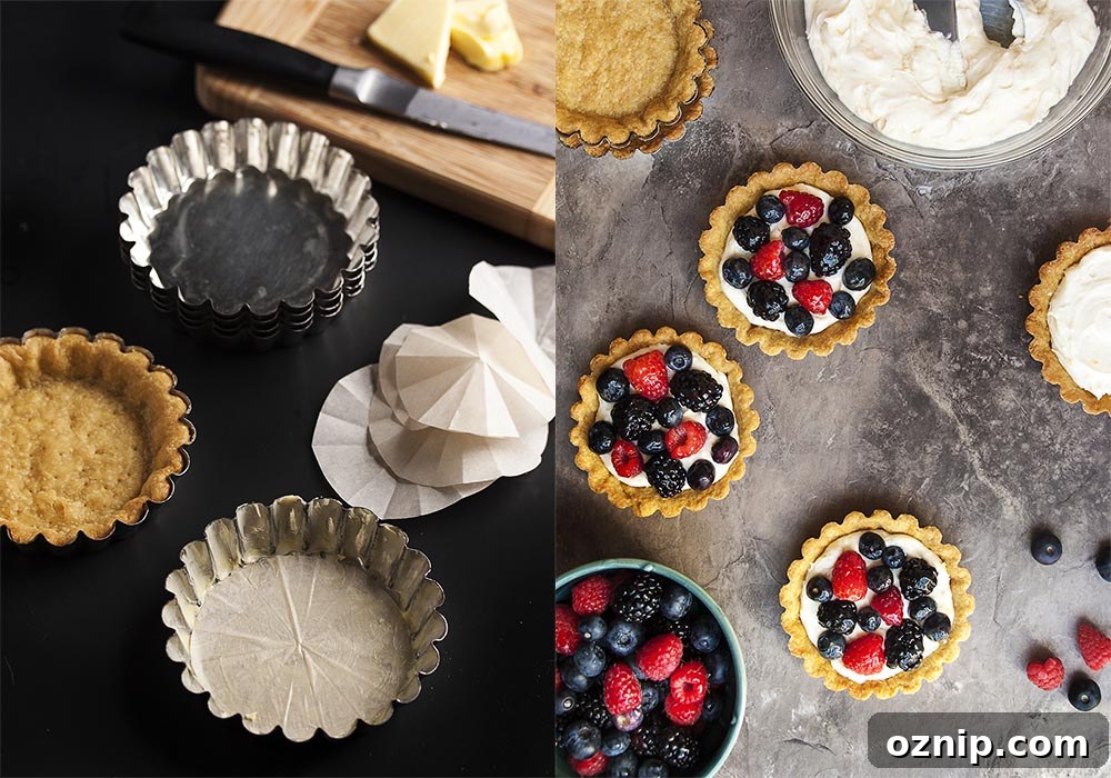 Mascarpone Fruit Tarts with Fresh Mixed Berries 3 Mascarpone fruit tart with berries and creamy filling