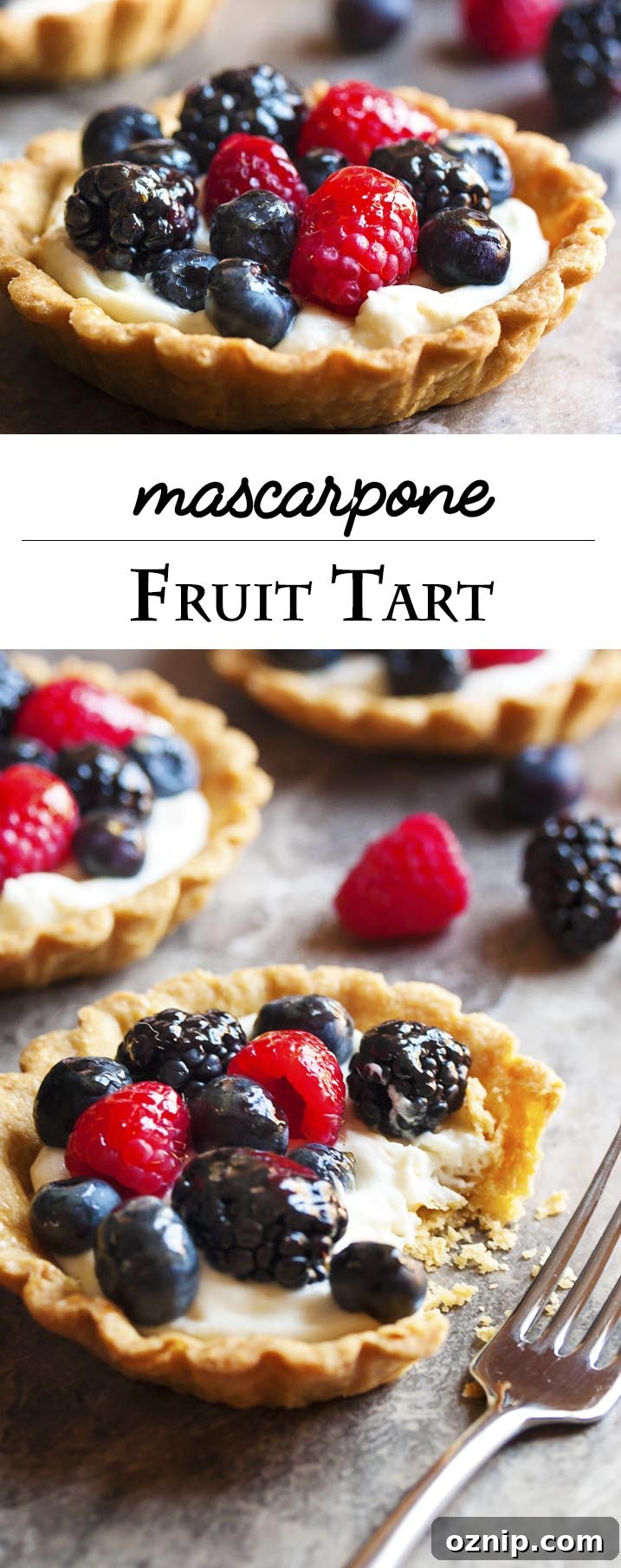 Mascarpone Fruit Tart with Mixed Berries Mascarpone fruit tart with mixed berries