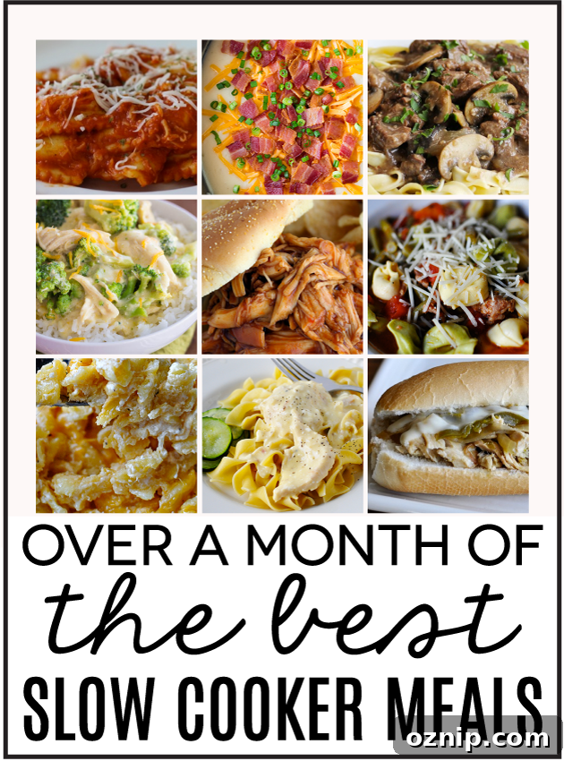 6 Meal Planning Tips for Stress-Free Weeknight Dinners 4 Over a month's worth of the best Slow Cooker Meals . Have something ready for dinner every night! www.thirtyhandmadedays.com