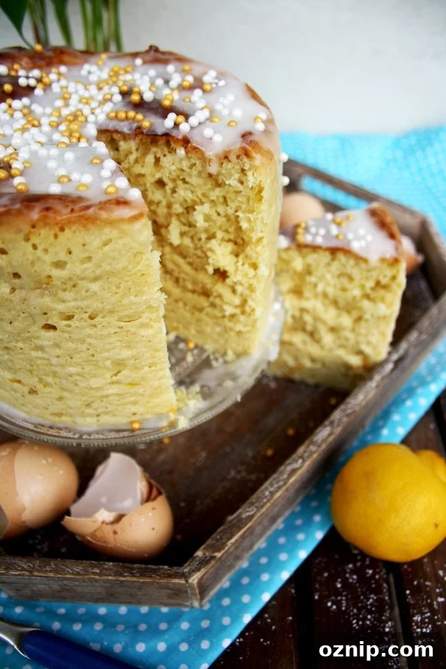 Kulich - Sweet Russian Easter Bread Missing Another Big Piece
