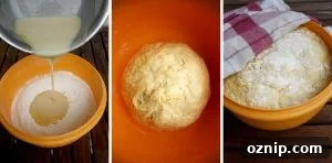 Kulich - Sweet Russian Easter Bread Three Images Collage
