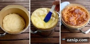 Kulich - Sweet Russian Easter Bread Step by Step Images Collage