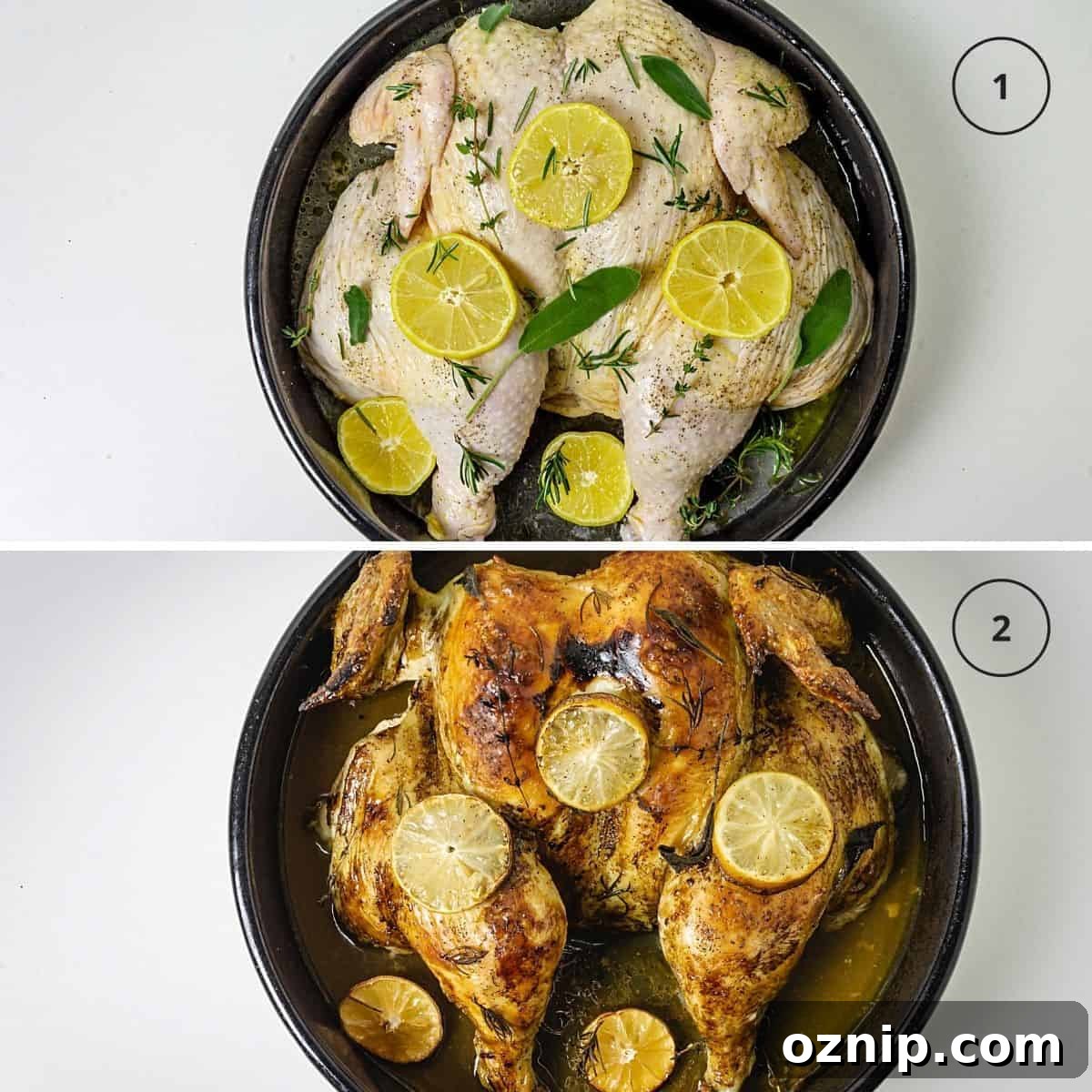 Steps to make a baked chicken