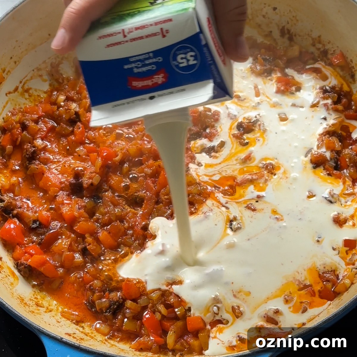 Marry Me Chicken Pasta: Creamy Tomato Parmesan Recipe 5 Sautéing vegetables