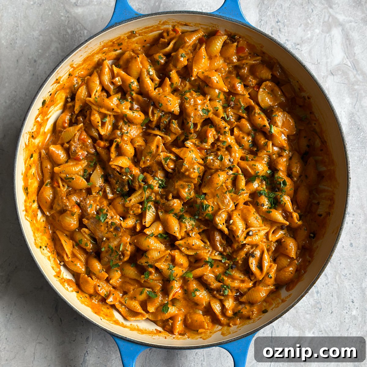 Marry Me Chicken Pasta: Creamy Tomato Parmesan Recipe 7 Garnish with parsley