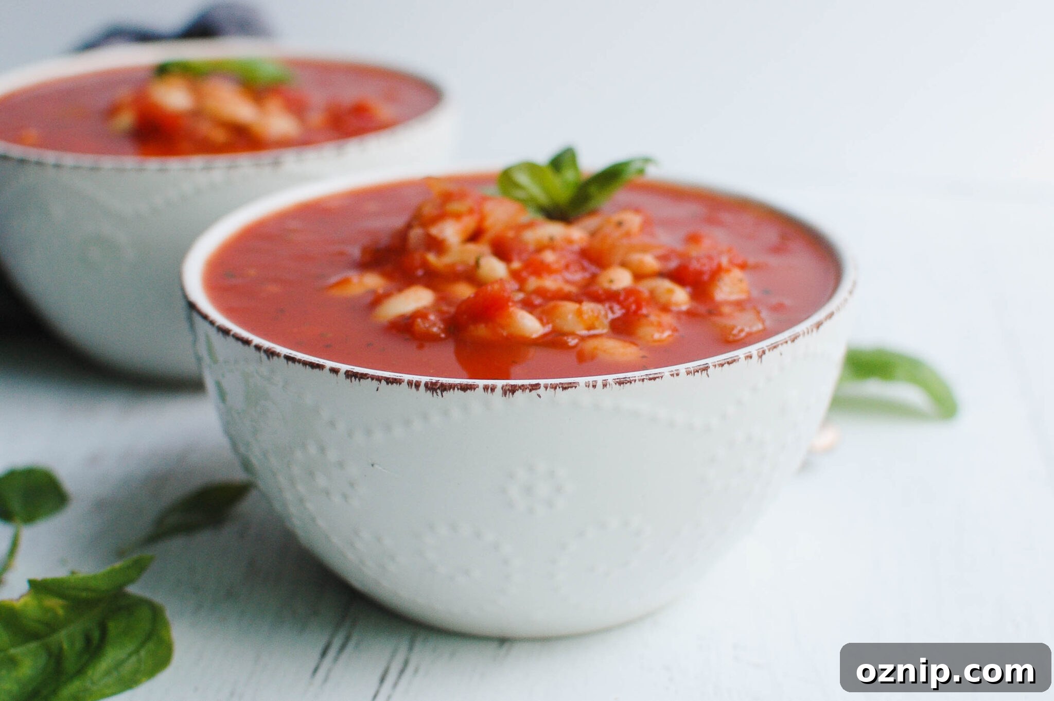 Hearty Tomato and White Bean Soup Recipe 3 Tomato and White Bean Soup