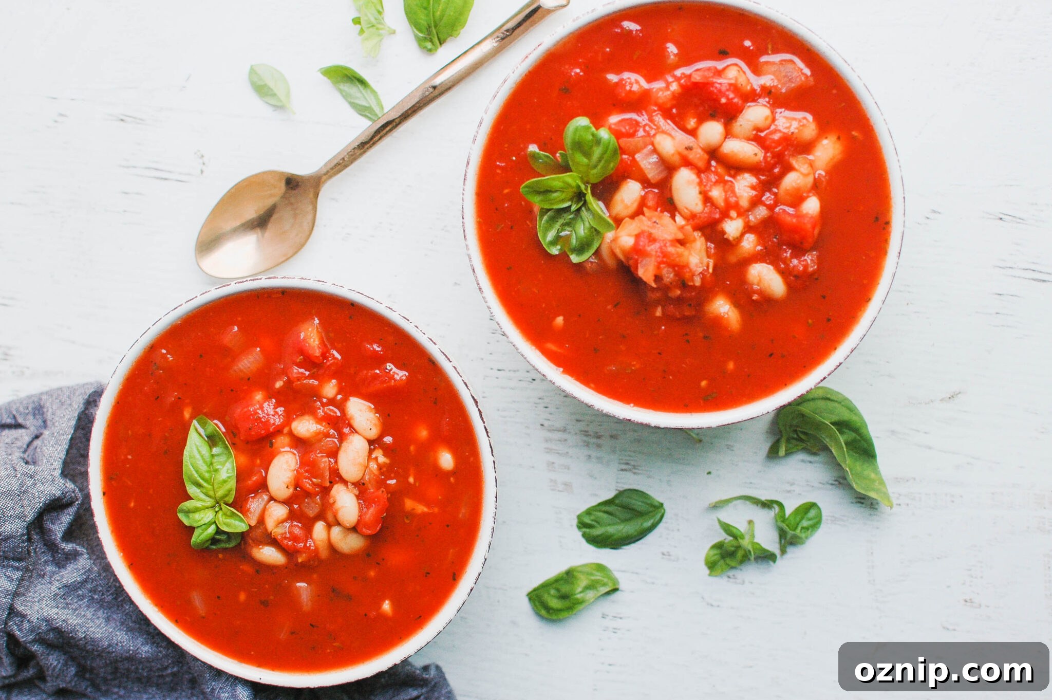 Hearty Tomato and White Bean Soup Recipe 4 Tomato and White Bean Soup