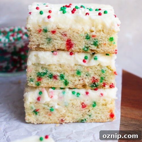 Christmas Sugar Cookie Bars