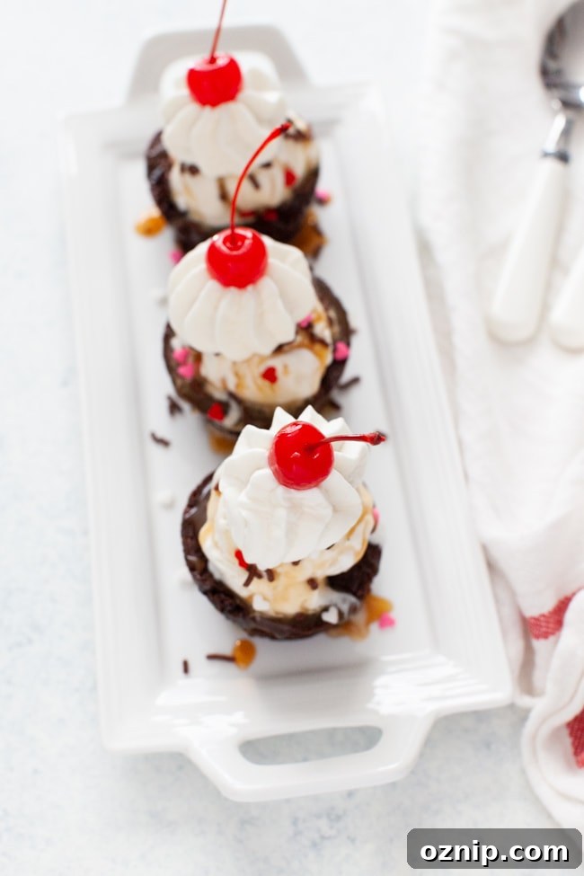 Brownie Cups from thelittlekitchen.net