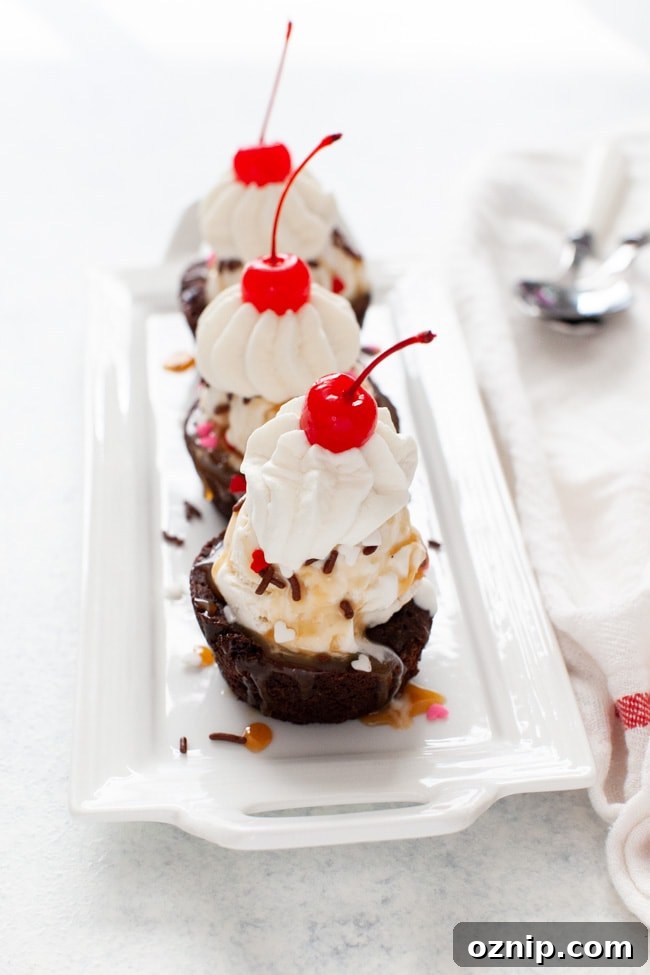 Brownie Cups from thelittlekitchen.net